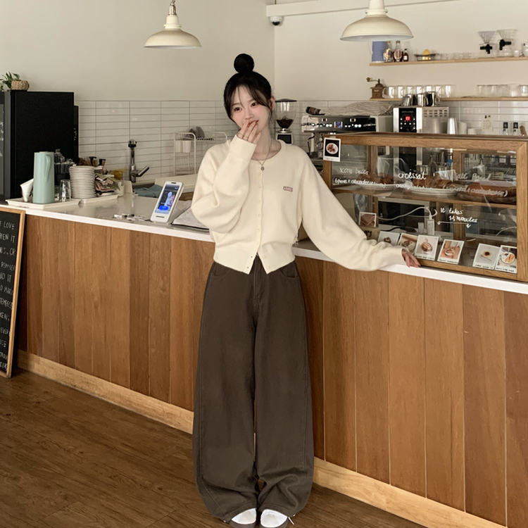 ルーズフィットニットカーディガン(6color) IVORY