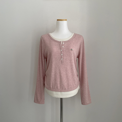 バイカラーレイヤード長袖Tシャツ(5color)