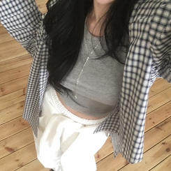 チェックデイリーシャツ NAVY