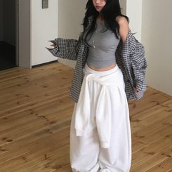 チェックデイリーシャツ NAVY