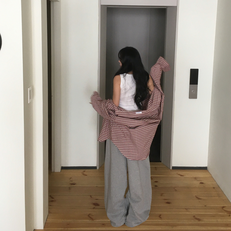 チェックデイリーシャツ RED