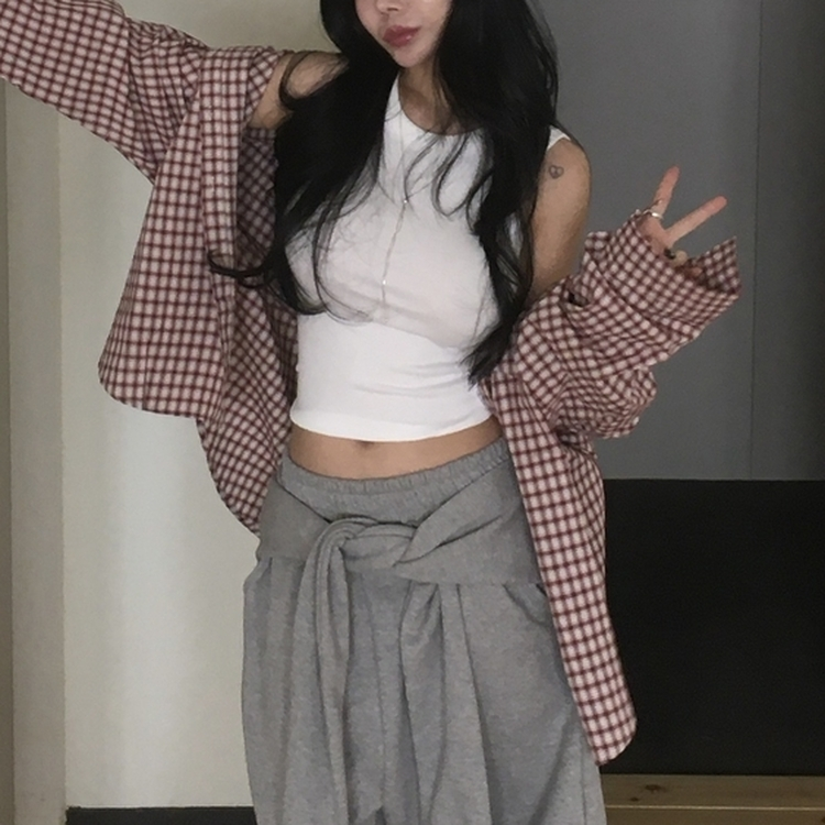 チェックデイリーシャツ RED