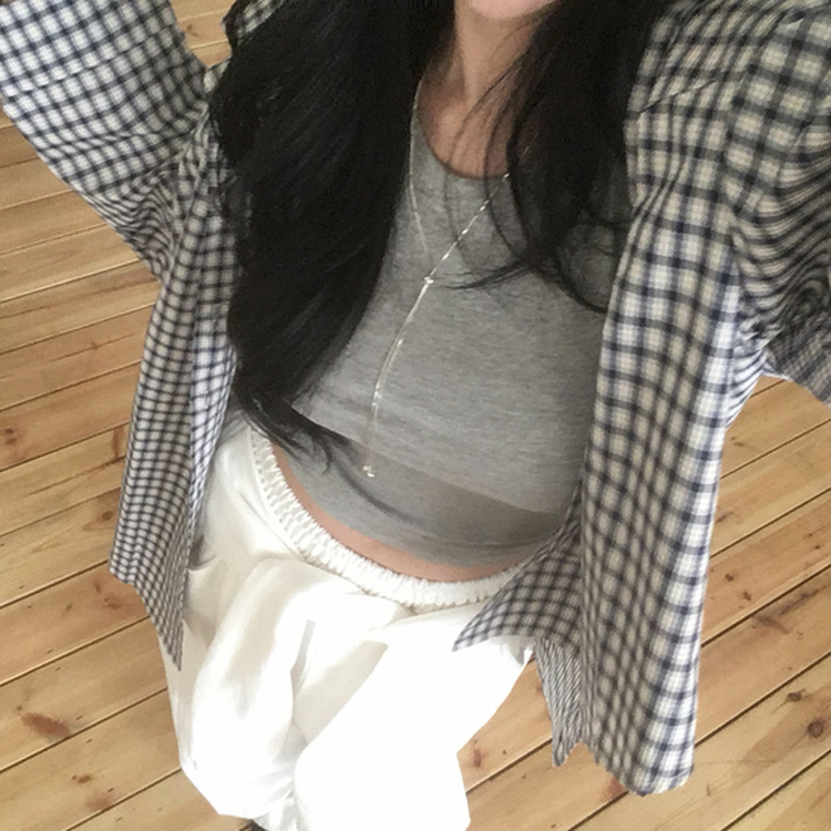 チェックデイリーシャツ NAVY