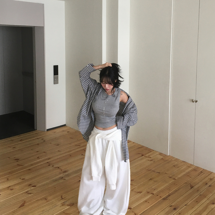 チェックデイリーシャツ NAVY