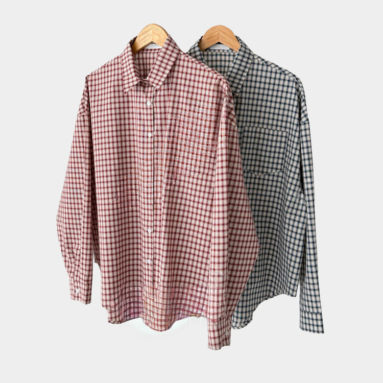 チェックデイリーシャツ