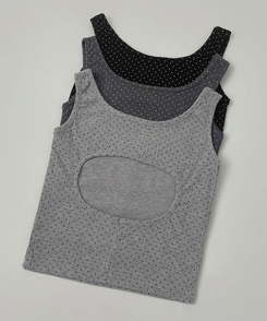 ドットリボンレイヤードキャミソール