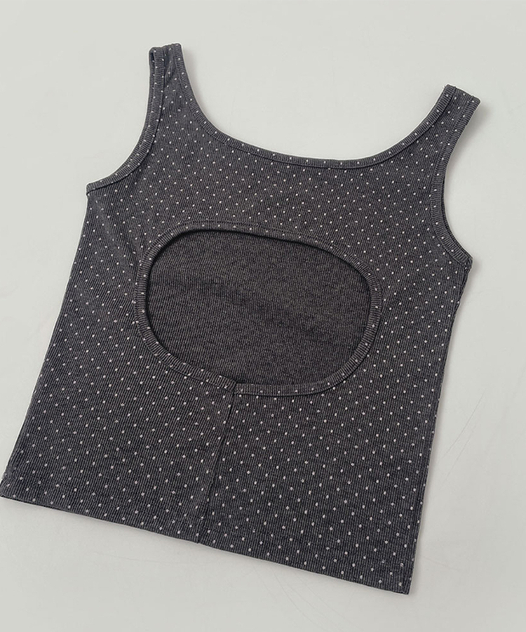 ドットリボンレイヤードキャミソール