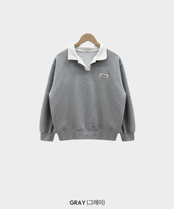 バイカラールーズスウェット