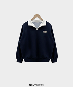 バイカラールーズスウェット