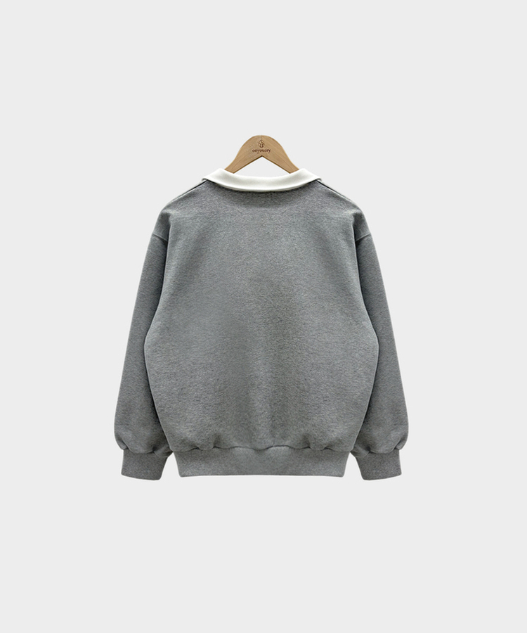 バイカラールーズスウェット