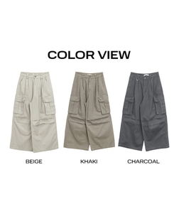 ツーピンタックカーゴワイドパンツ