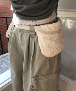 ツーピンタックカーゴワイドパンツ BEIGE