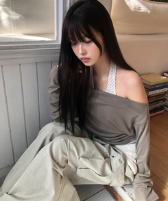 ツーピンタックカーゴワイドパンツ BEIGE