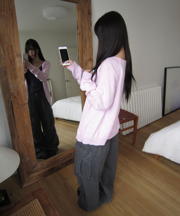 ツーピンタックカーゴワイドパンツ CHARCOAL