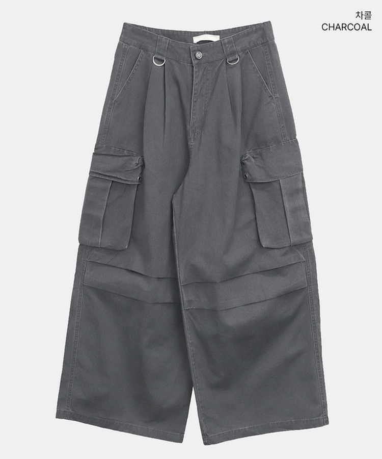 ツーピンタックカーゴワイドパンツ