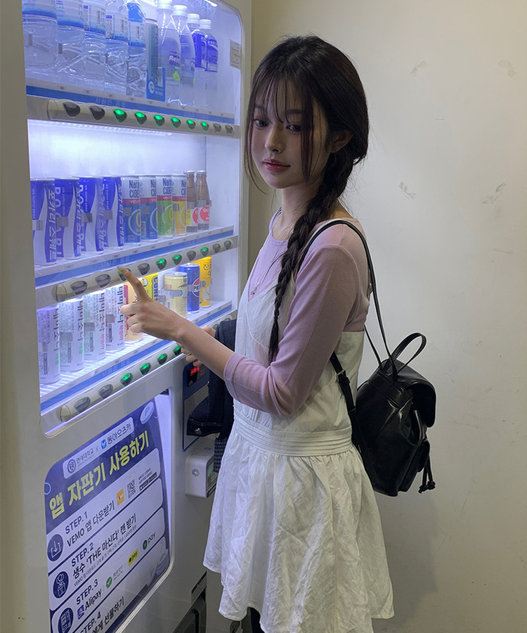 ベーシックラウンド7分袖Tシャツ(11color) PINK