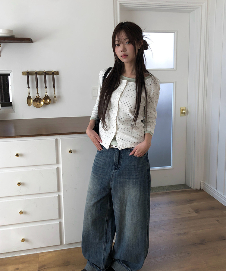 ベーシックラウンド7分袖Tシャツ(11color) MINT