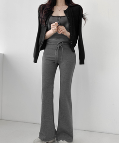 ブーツカットロングパンツ CHARCOAL