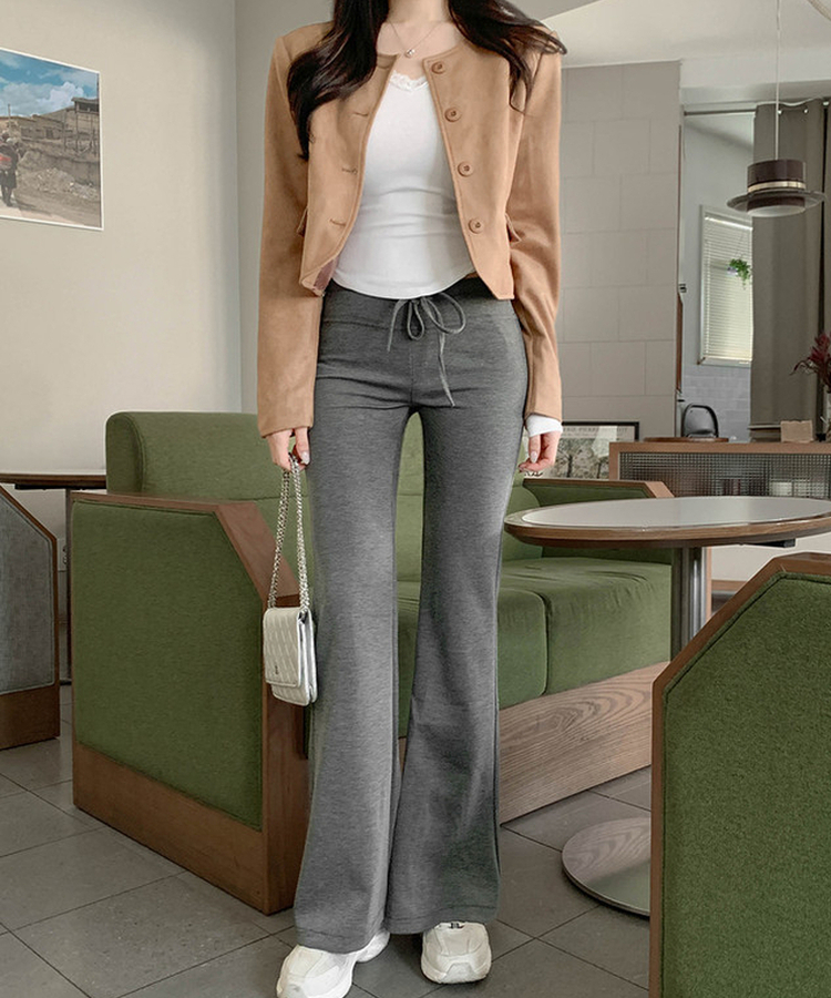 ブーツカットロングパンツ CHARCOAL