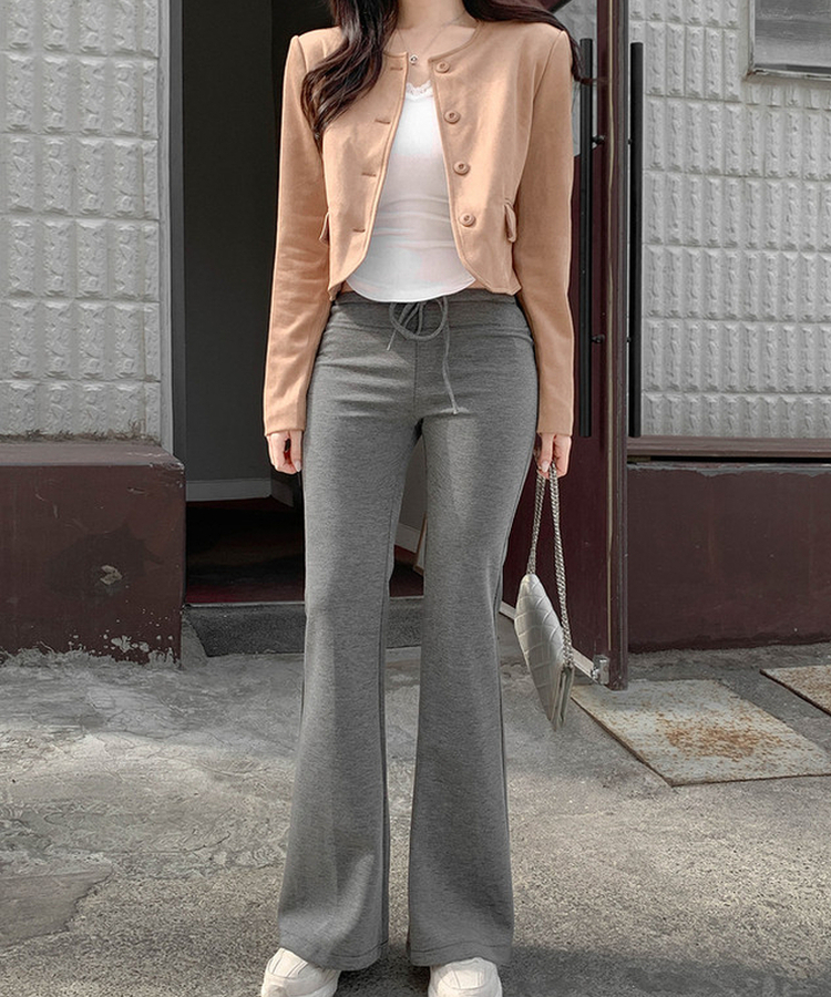 ブーツカットロングパンツ CHARCOAL