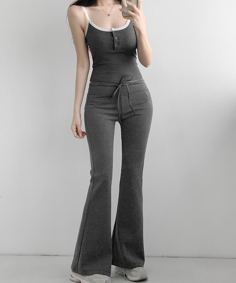 ブーツカットロングパンツ CHARCOAL