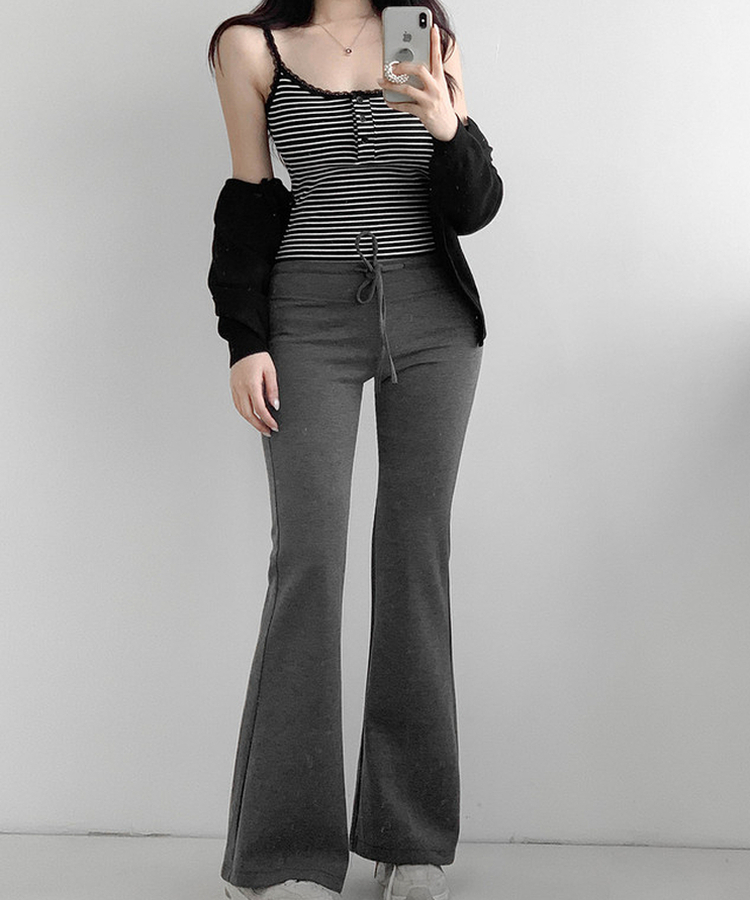 ブーツカットロングパンツ CHARCOAL