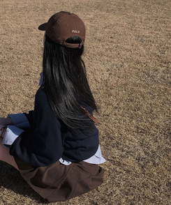 Vネックルーズペンダントニット(6color) NAVY