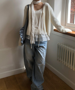 ドットフリルショルダーバッグ SKYBLUE