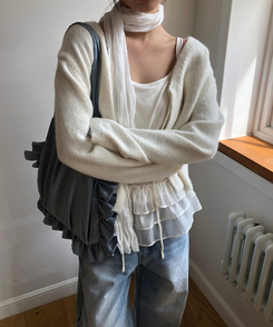 ドットフリルショルダーバッグ SKYBLUE