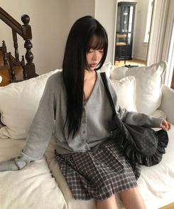 ドットフリルショルダーバッグ CHARCOAL