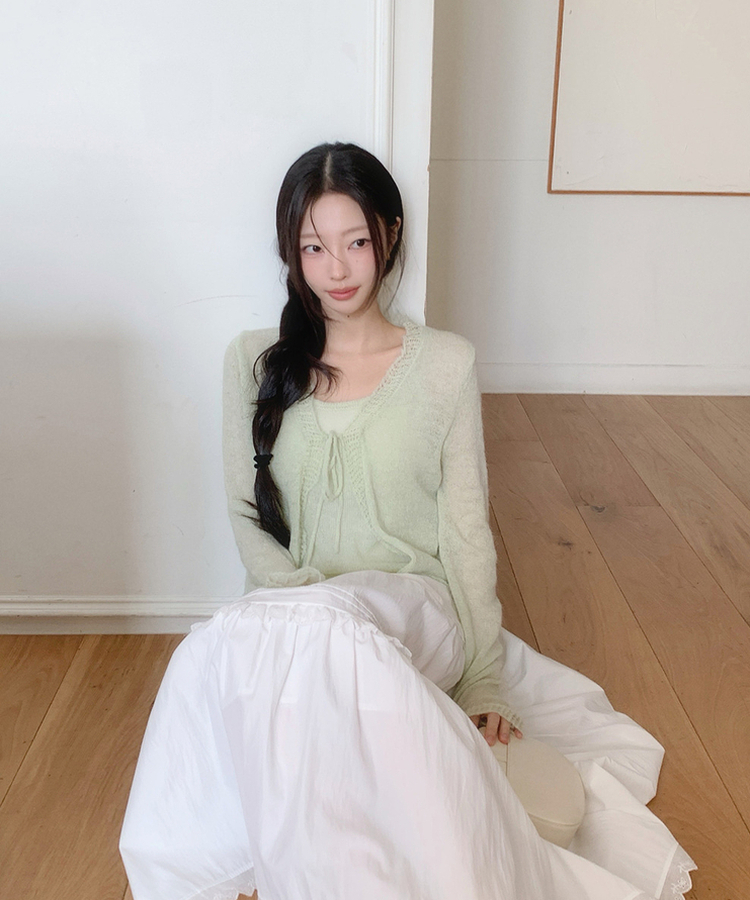 【SET】アップルカーディガン MINT