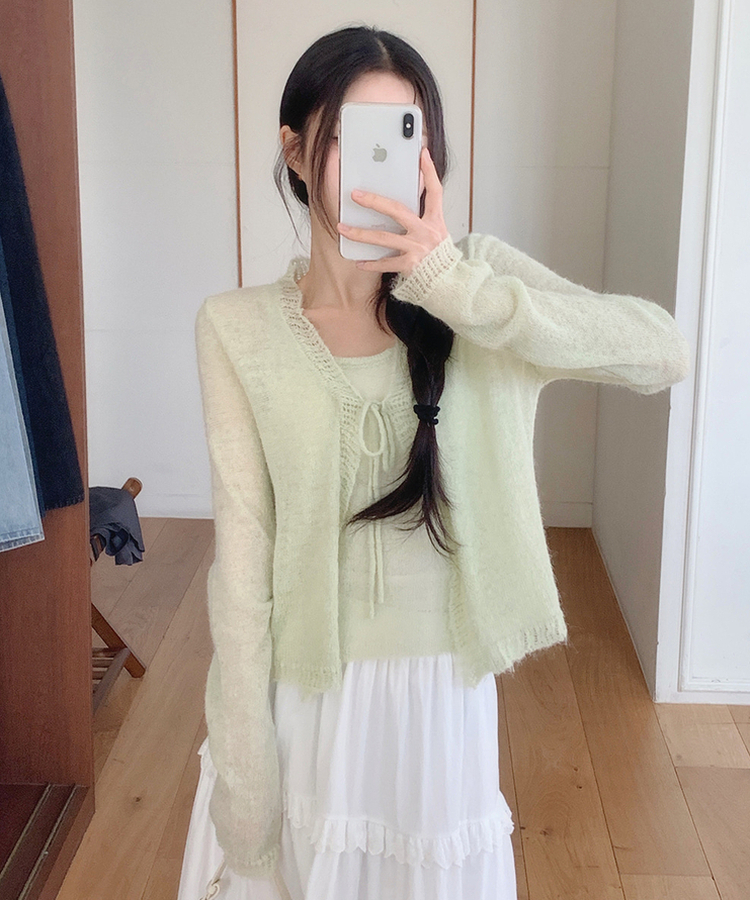 【SET】アップルカーディガン MINT