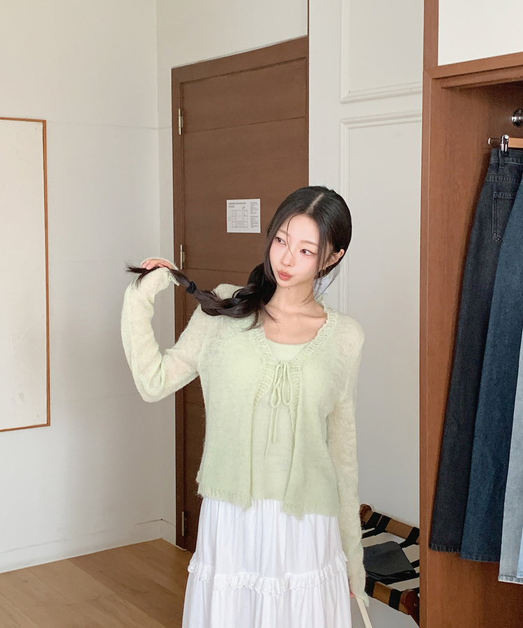 【SET】アップルカーディガン MINT