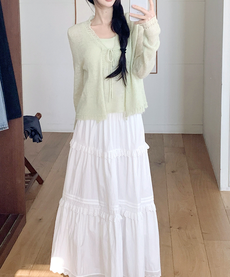 【SET】アップルカーディガン MINT