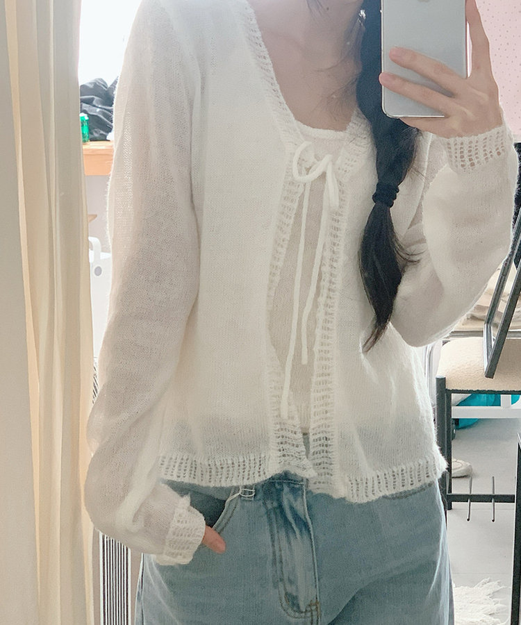 【SET】アップルカーディガン IVORY