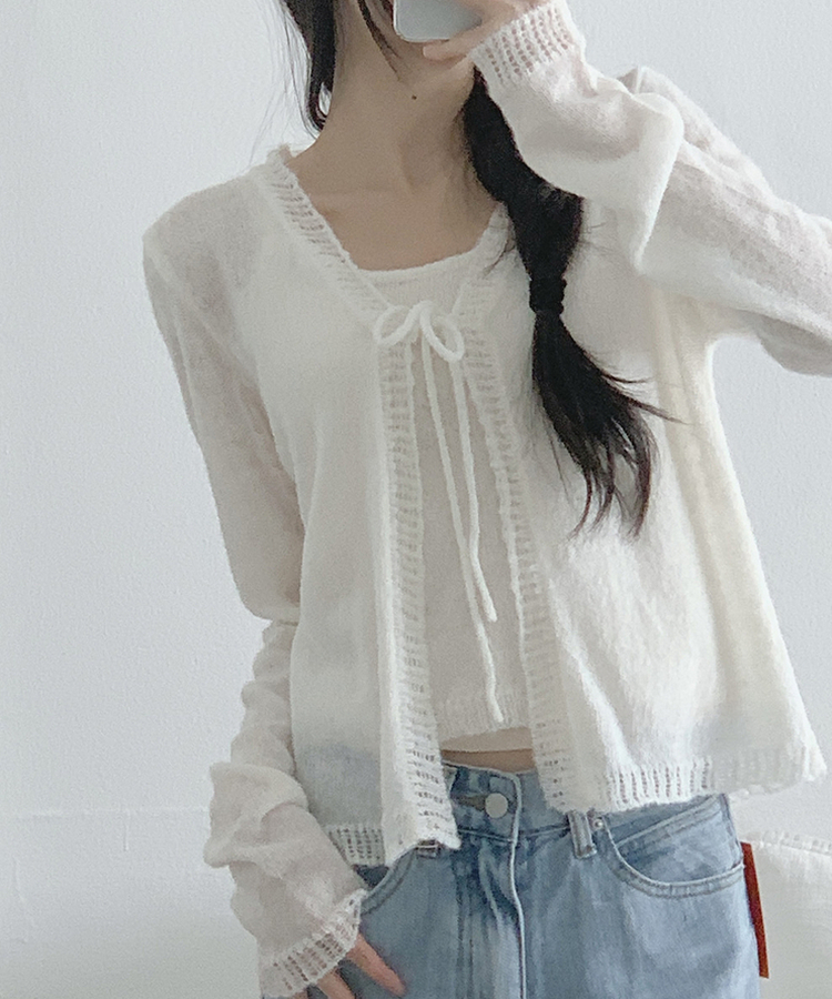 【SET】アップルカーディガン IVORY