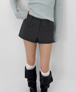 ローウエストショートパンツ CHARCOAL