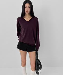 ローウエストショートパンツ BLACK