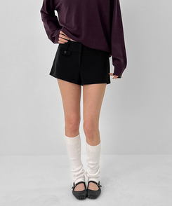 ローウエストショートパンツ BLACK