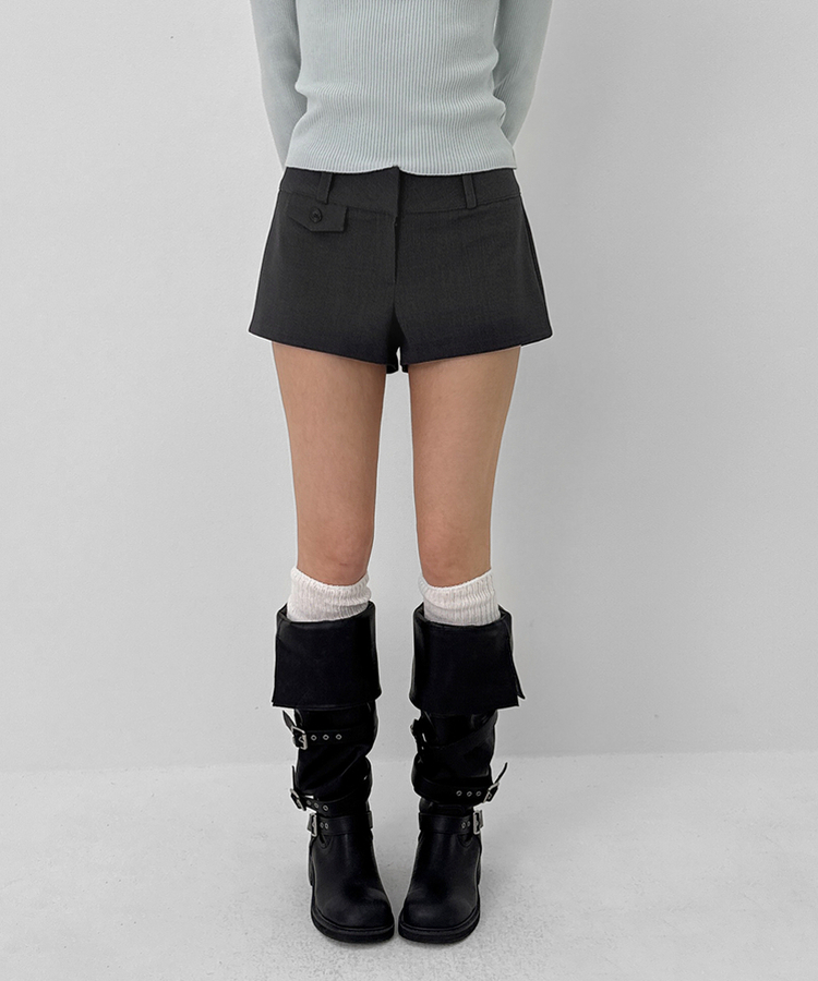 ローウエストショートパンツ CHARCOAL