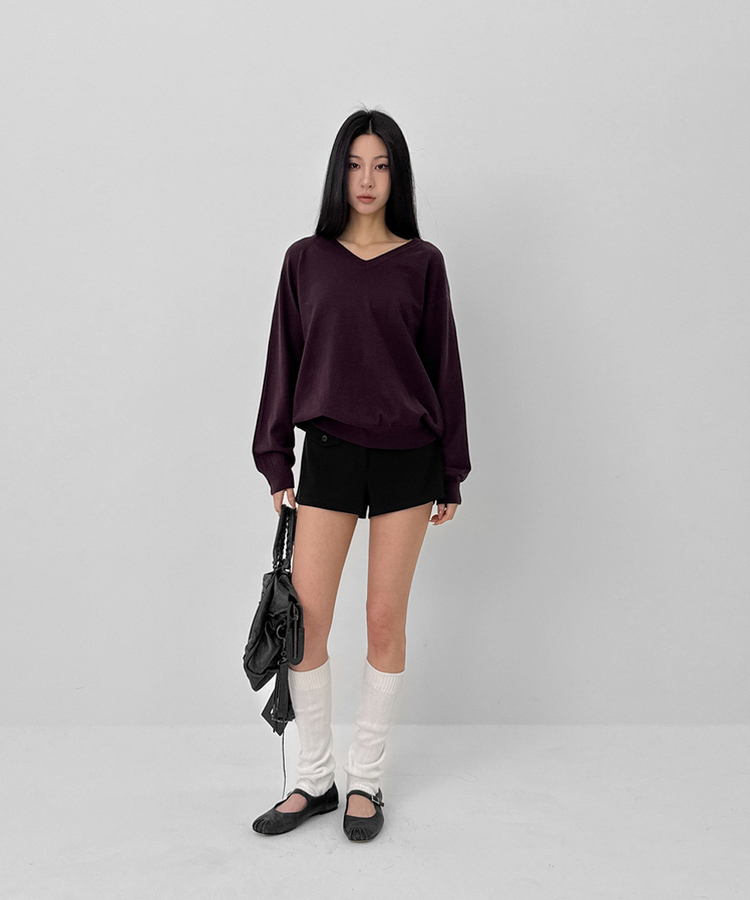 ローウエストショートパンツ BLACK