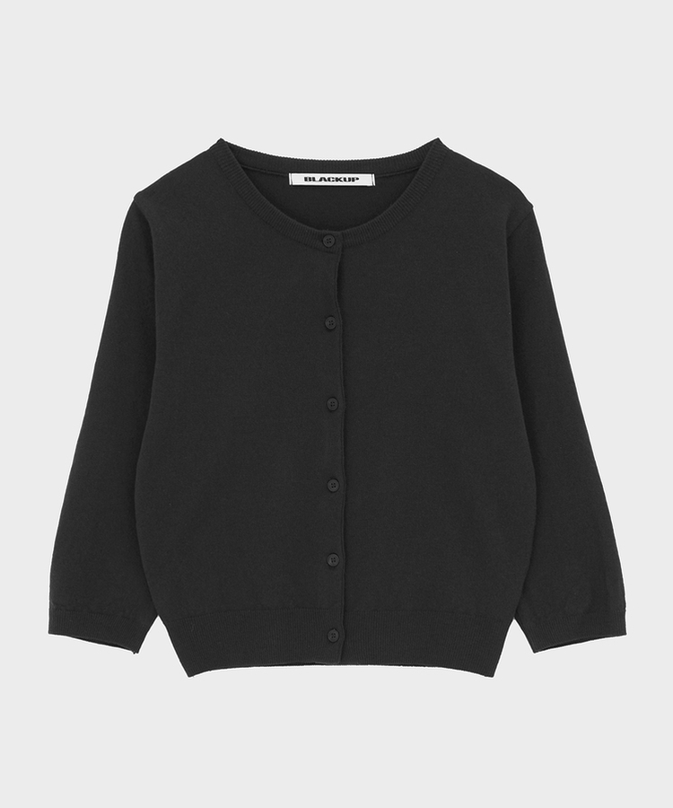 ラウンド7分ニットカーディガン