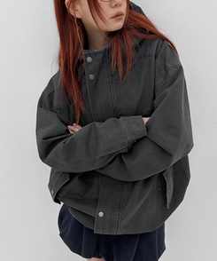 フードミリタリージャケット CHARCOAL