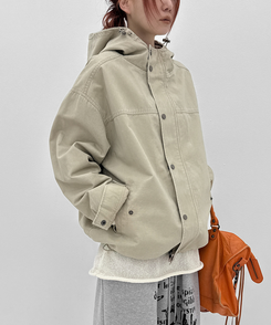 フードミリタリージャケット BEIGE
