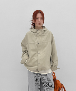 フードミリタリージャケット BEIGE
