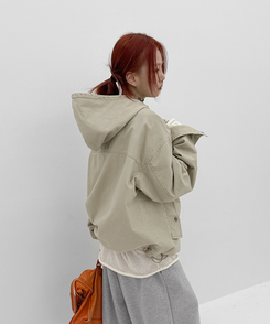 フードミリタリージャケット BEIGE