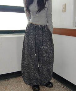 レオパードワイドパンツ LEOPARD