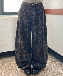 レオパードワイドパンツ LEOPARD