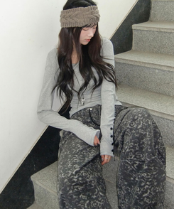 レオパードワイドパンツ LEOPARD