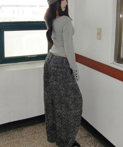 レオパードワイドパンツ LEOPARD